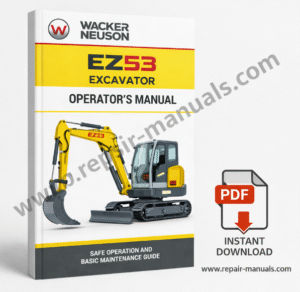 Wacker Neuson ET65, ET90, EZ80 Excavators Operator's Manual