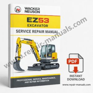 Wacker Neuson EZ53 Excavator Service Repair Manual
