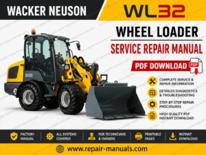 Wacker Neuson WL32 Wheel Loader Service Repair Manual
