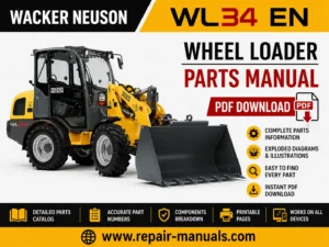 Wacker Neuson WL34 EN Wheel Loader Parts Manual