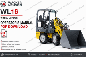 Wacker Neuson WL16 Wheel Loader Operator's Manual