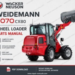 Wacker Neuson Weidemann 2070 CX80 Wheel Loader parts manual, providing essential information on parts and maintenance
