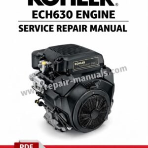 Kohler ECH630 Engine Service Repair Manual cover featuring detailed engine maintenance and repair instructions