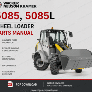 Wacker Neuson Kramer 5085 and 5085L wheel loader parts manual, providing essential information on parts and maintenance