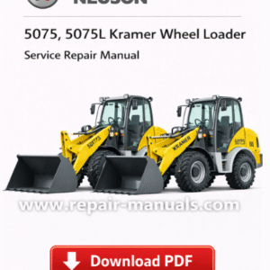 Service Repair Manual for Wacker Neuson 5075 and 5075L Kramer Wheel Loaders detailing maintenance and troubleshooting