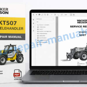 Service Repair Manual for Wacker Neuson 5007 and KT507 Kramer Telehandler detailing maintenance and troubleshooting guidelines