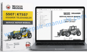Service Repair Manual for Wacker Neuson 5507 and KT557 Kramer Telehandler detailing maintenance and troubleshooting guidelines