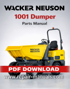 Wacker Neuson 1001 Dumper Parts Manual