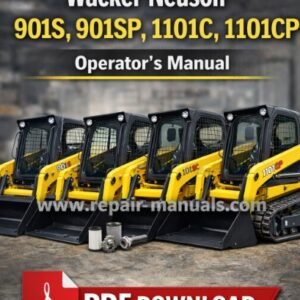 Wacker Neuson operator's manual for models 901S, 901SP, 1101C, and 1101CP, providing essential operational guidelines