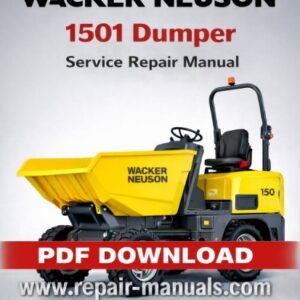 Service Repair Manual for Wacker Neuson 1501 Dumper, showcasing detailed diagrams and maintenance instructions