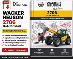 Wacker Neuson 2706 Telehandler Service Repair Manual