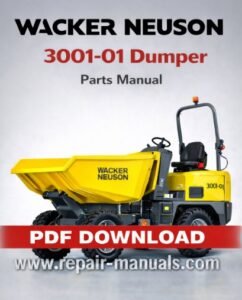 Wacker Neuson 3001-01 Dumper Parts Manual