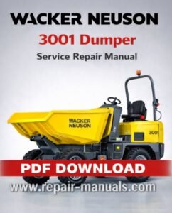 Wacker Neuson 3001 Dumper Service Repair Manual