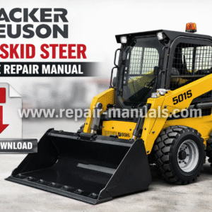 Wacker Neuson 501S Skid Steer Service Repair Manual cover featuring the model and technical illustrations