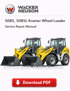 Wacker Neuson 5085 and 5085L Kramer Wheel Loader Service Repair Manual