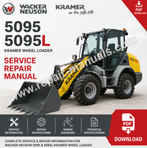 Wacker Neuson 5095 and 5095L Kramer Wheel Loader Service Repair Manual