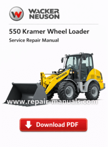 Wacker Neuson 550 Kramer Wheel Loader Service Repair Manual