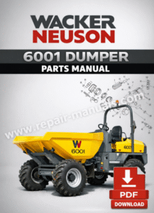 Wacker Neuson 6001 Dumper Parts Manual