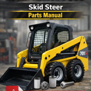 Parts manual for Wacker Neuson 701S Skid Steer, displaying diagrams and component details for maintenance