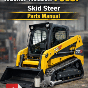 Wacker Neuson 701SP Skid Steer Parts Manual cover featuring detailed diagrams and part listings for maintenance and repairs