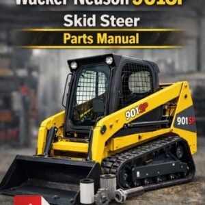 Parts manual for Wacker Neuson 901SP Skid Steer, displaying diagrams and part numbers for maintenance and repairs