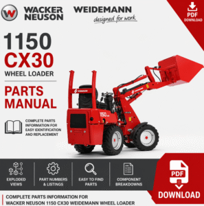 Wacker Neuson 1150 CX30 Weidemann Wheel Loader Parts Manual
