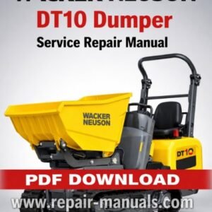 Service Repair Manual for Wacker Neuson DT10 Dumper, showcasing detailed diagrams and maintenance instructions