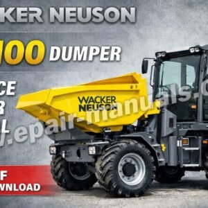 Service Repair Manual for Wacker Neuson DV100 Dumper, showcasing detailed diagrams and maintenance instructions