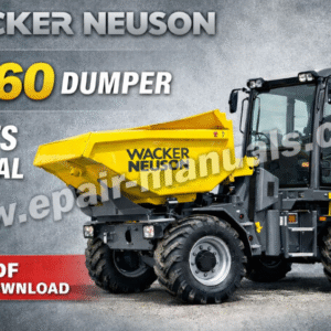 Parts manual for Wacker Neuson DV60 Dumper, displaying diagrams and specifications for maintenance and repairs