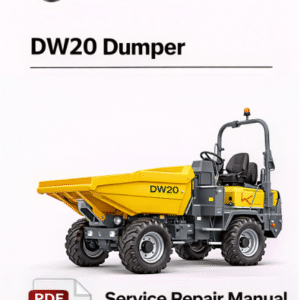 Service Repair Manual for Wacker Neuson DW20 Dumper, showcasing detailed diagrams and maintenance instructions