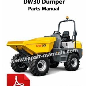 Parts manual for Wacker Neuson DW30 Dumper, displaying diagrams and specifications for maintenance and repairs