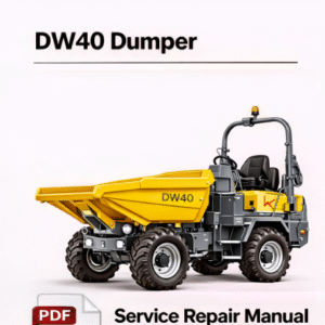 Service Repair Manual for Wacker Neuson DW40 Dumper, showcasing detailed diagrams and maintenance instructions