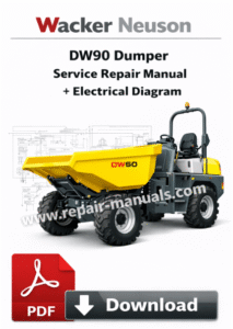 Wacker Neuson DW90 Dumper Service Repair Manual + Electrical Diagram