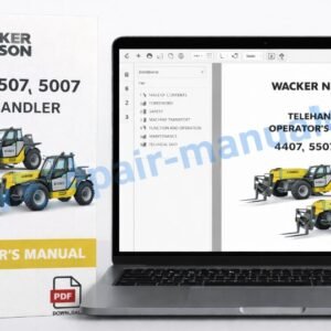 Comprehensive operator's manual for Wacker Neuson 4407, 5507, and 5007 telehandlers, including safety and operation tips