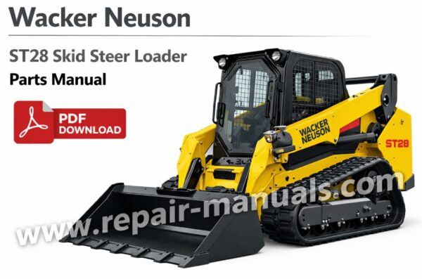 Wacker Neuson ST28 SkidSteer Loader Parts Manual