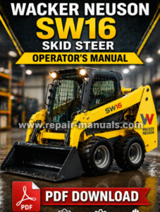 Wacker Neuson SW16 Skid Steer Operator's Manual