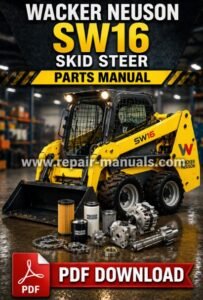 Wacker Neuson SW16 Skid Steer Parts Manual