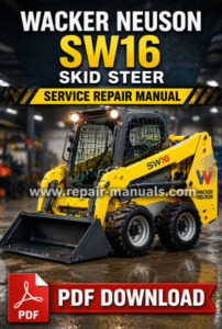 Wacker Neuson SW16 Skid Steer Service Repair Manual