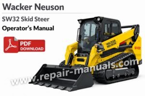 Wacker Neuson SW32 SkidSteer Operator's Manual