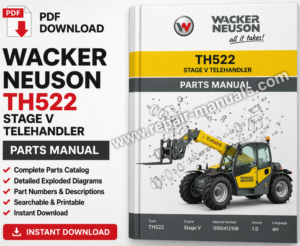 Wacker Neuson TH522 StageV Telehandler Parts Manual