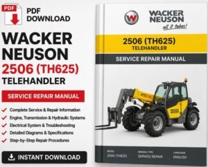 Wacker Neuson 2506 (TH625) Telehandler Service Repair Manual