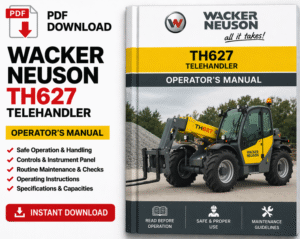 Wacker Neuson TH627 Telehandler Operator's Manual