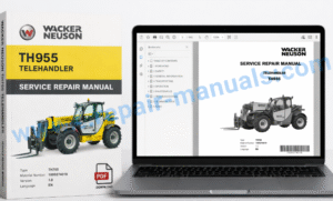 Service Repair Manual for Wacker Neuson TH955 Telehandler, showcasing detailed diagrams and maintenance instructions
