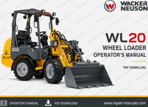 Wacker Neuson WL20 Wheel Loader Operator's Manual