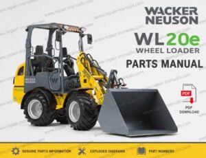 Wacker Neuson WL20e Wheel Loader Parts Manual