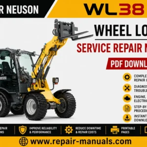 Service Repair Manual for Wacker Neuson WL38 Wheel Loader, showcasing diagrams and maintenance instructions