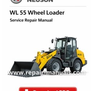 Service Repair Manual for Wacker Neuson WL 55 Wheel Loader, showcasing detailed diagrams and maintenance instructions
