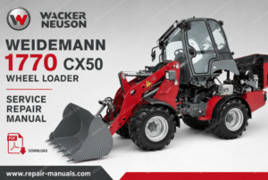 Wacker Neuson Weidemann 1770 CX50 Wheel Loader Service Repair Manual
