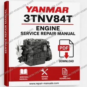 Yanmar 3TNV84T Engine Service Repair Manual, showcasing diagrams and repair guidelines for engine maintenance