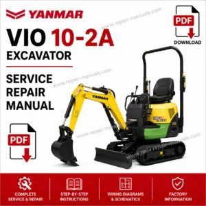 Yanmar VIO 10-2A Excavator service manual, showcasing detailed diagrams and repair instructions